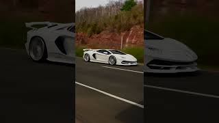 ALL white Lamborghini Aventatdor SVJ with polished Vossens #lamborghini #aventadorsvj