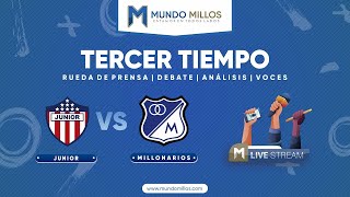 Tercer Tiempo: Junior 0 - Millonarios 0 Fecha 17 Liga Betplay 2024-2