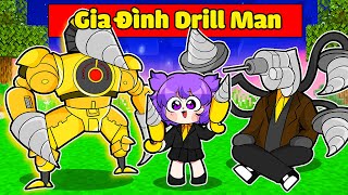 NABEE EM BÉ NGHÈO ĐƯỢC GIA ĐÌNH DRILL MAN NHẬN NUÔI TRONG MINECRAFT*NABEE DRILL MAN 👶✒️