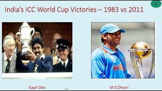 World Cup 1983 vs 2011 - which is your favorite Indian victory in ICC World cups?