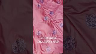 Pure Katan Tussar Semi Silk With Embroidery Work saree#shorts#trending#reels#saree#beautiful#fyp#new