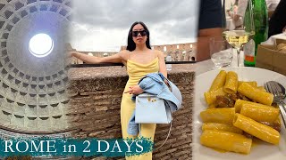 HOW TO SPEND 2 DAYS IN ROME | COLOSSEUM, PANTHEON | FAVOURITE CARBONARA | MUST TRY STREET EATS