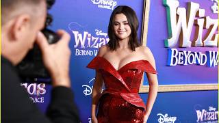 Selena Gomez Casts a Spell in Red at Wizards Beyond Waverly Place Premiere