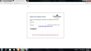 Cyberoam Captive Portal Login