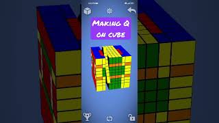 making Q on a cube 9 by 9#youtubeshorts #shortsvideo #cubing