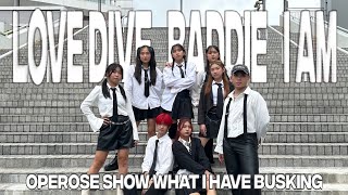 [KPOP IN PUBLIC | IVE SINGAPORE BUSKING] LOVE DIVE + BADDIE + I AM - IVE(아이브) | OPEROSE DANCE COVER