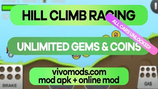 Hill Climb Racing MOD APK [Unlimited Gems & Coins + All Cars Unlocked]