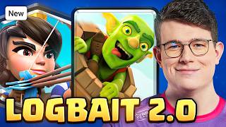 IMPOSSIBLE TO DEFEND! EASIEST LOG BAIT DECK in CLASH ROYALE!