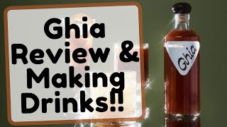 PRODUCT REVIEW: Trying Non-Alcoholic Alcohol! MEET GHIA & Mixing Drinks To Review With Ghia!!!