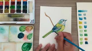 Watercolour Bird - Zieler