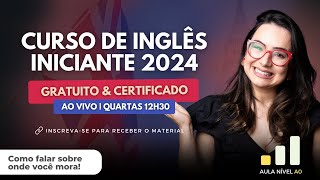 Curso de Inglês Iniciante 2024 - Como falar sobre onde você mora em inglês!