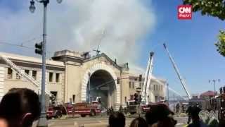 Watch Frisco pier partially collapse