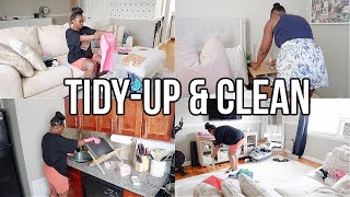 I'M NOT READY! TIDY-UP & CLEAN WITH ME, CLEANING HACK, TONS OF LAUNDRY, HONEST CHAT | Nia Nicole