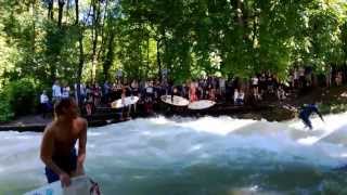 Munich Eisbach Surfer Wave