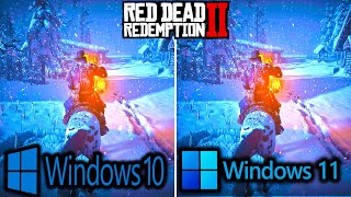 Red Dead Redemption 2 Windows 11 vs Windows 10 | RTX 3090 | i9-11900K | 4K