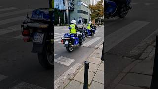 2 Motorcycles of Warsaw Police.