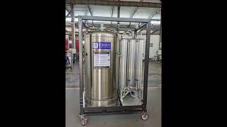 customized cryogenic cylinder with vaporizer , horizontal and vertical