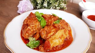 EP.107.Paprikash chicken l chicken stew with paprika.-Hungarian Food l Tasty Food