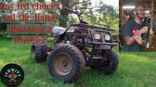 @Zay TRD comes to the country and checks out our builds and the flame shooting 4 wheeler