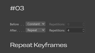 Cinema 4D Quick Tip #03 - Repeat Keyframes