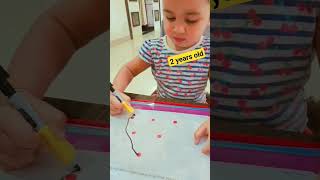 pre writing tracing activity with shapes  | what to teach a 2 year old baby at home #writingskills