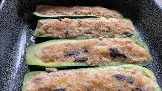 Zucchine ripiene al forno senza carne ,ricetta semplice