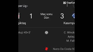 Beşiktaş 1-3 Kasımpaşa Evinizde şu takıma yenimeye utanmıyor musunuz