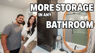 Adding Extra Cabinet Space Into Our Bathroom | Step-by-Step