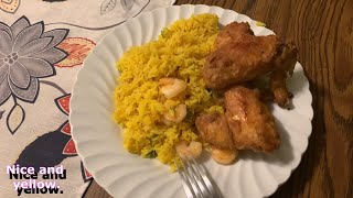 New York style fried rice with chicken wings