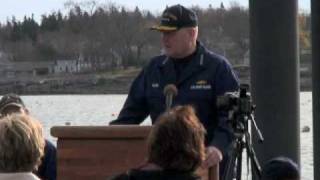 Senator Collins and Commandant Allen honor Coast Guard personnel