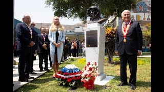 👨‍🚀 Develación de busto de Yuri Gagarin, el primer hombre que orbitó la tierra.