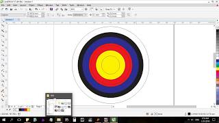 CARA BUAT DESAIN SASARAN PANAH DI COREL DRAW 7