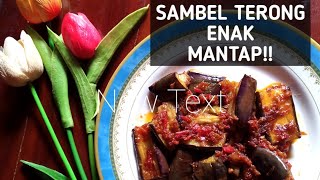 masak sambel terong menu sederhana yg enak dan nagih! #vlogamatir