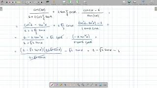 Esercizi risolti sulle formule goniometriche - duplicazione - 05