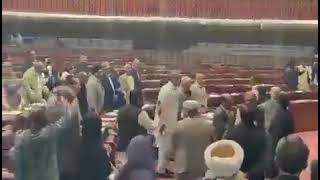 "Go Imran Go" Pakistan's Parliamentarians chanting in the National Assembly #pakistan