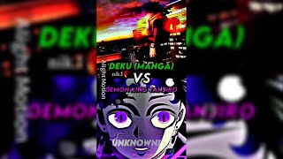 Deku vs Demon King Tanjiro