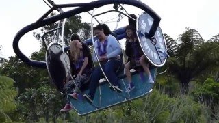 Mum and family ride the thrilling Rotorua Skyswing