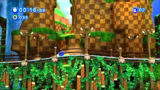 Sonic Generations: Green Hill Zone Act 1 Speed Run 0:46.74 (No Speed Glitch)