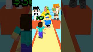 New EPIC MONEY RUN Challenge - Help Herobrine Get Girl’s Attention vs Barry!