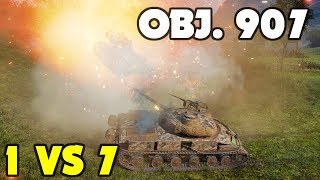 WoT | Object 907 - 10 Kills - 1 vs 7 - Fadin - World of Tanks