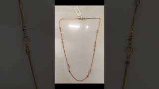 22 carat new model gold chains from 8 grams #goldchain #goldcollection #ytshorts #diyasworld