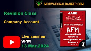 🔴jAIIB - AFM Live Class - Target June 2024 - 13 MARCH @9 PM