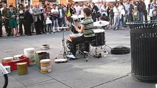 Drums Amazing Street Performance