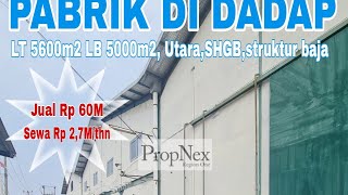 MURAH!BAGUS!Dijual/disewakan pabrik di pergudangan 8,Dadap,Tgrg,dkt airport LT5600m2 LB5000m2,Utr