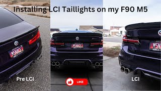 BMW LCI TAILIGHTS ON MY BMW M5 (PLUG N' PLAY)