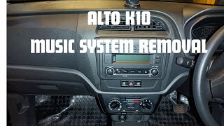 HOW TO REMOVE ALTO K10 MUSIC SYSTEM |   alto k10 pannel removal#altok10 #howtoremove # jinoaugustin