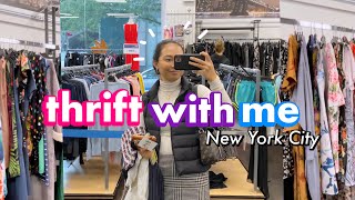 where to buy clothes with a student budget NYC 😂 thrift with me