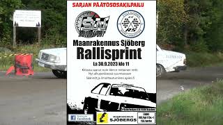 Maanrakennus Sjöberg Rallisprint 30.9.2023 Teemu Koivunen