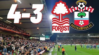 NOTTINGHAM FOREST 4-3  SOUTHAMPTON MATCH REACTION