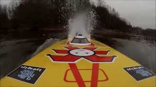 Dragon Minicat RC boat with nice onboard GoPro footage